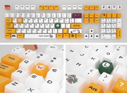 108 Bowser Style Retro Gamers Keycaps