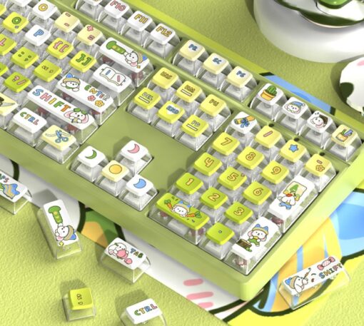 Cute Puppy 116 Lime Keycaps - Image 3