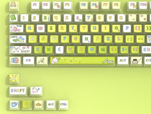 Cute Puppy 116 Lime Keycaps - Image 5