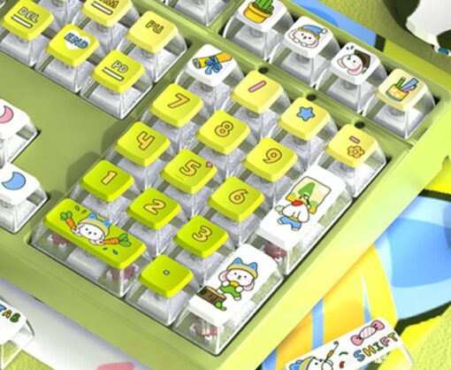 Cute Puppy 116 Lime Keycaps - Image 6