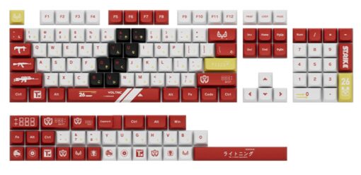 XDA Universal 137 Keycaps for Mechanical Keyboard Axis - Blood Sport