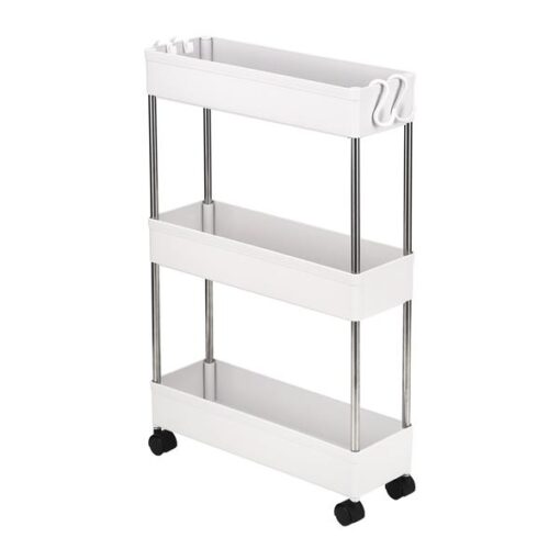 3-Layer Ultra-thin, Mobile Multi-Functional Slim Storage Cart - Image 11