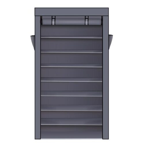 10 Tiers Shoe Rack with Dustproof Cover Closet - Image 12