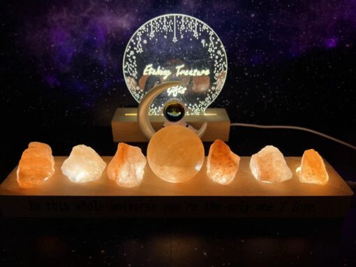 Himalaya Salt Rock Moon lamp