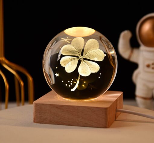 3D Crystal Ball Night Light Galaxy Sphere Lamp - Image 9