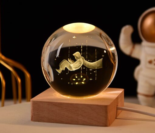 3D Crystal Ball Night Light Galaxy Sphere Lamp - Image 15