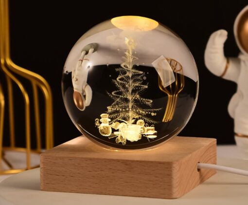 3D Crystal Ball Night Light Galaxy Sphere Lamp - Image 22