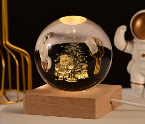 3D Crystal Ball Night Light Galaxy Sphere Lamp - Image 24