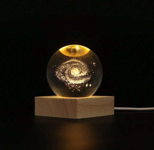 3D Crystal Ball Night Light Galaxy Sphere Lamp - Image 26