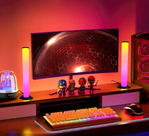 1 or 2 USB Desktop Atmosphere Lights, Smart LED Light Bars, Night Light, Rhythm Lamp - Image 9