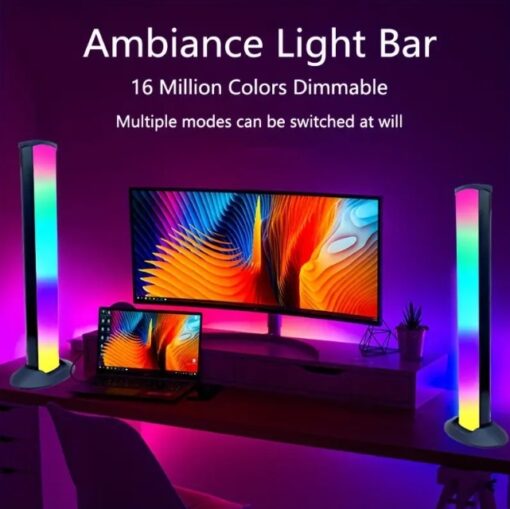 1 or 2 USB Desktop Atmosphere Lights, Smart LED Light Bars, Night Light, Rhythm Lamp - Image 11