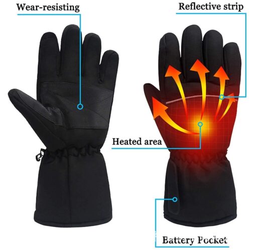 Wind and waterproof electric heating gloves - Image 2