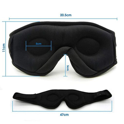 Blackout 3D Deep Eye Mask with Headphones Bluetooth v5.0 Sleep Mask Headphones - Image 15